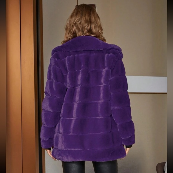 Luxe open front teddy coat - Picture 3 of 6